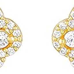 925 Silver Gold Pansy Flower Earrings | Gifts for Girlfriend, Gifts for Women and Girls | With Certificate of Authenticity and 925 Stamp | 6 Month Warranty-52