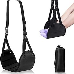 Foot Rest Leg Rest Stool Footrest for Office Desk for Airplane Foot Hammock for Flight-image-72