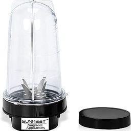 Sunmeet Bullet Jar for Mixer Grinder Large Set of 1 (530 ML) ABS Transparent Juicer Jar- NSA56-0