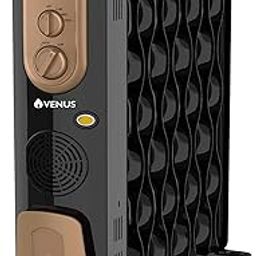 Venus 13 Fin Oil Filled Radiator Room Heater(Black)/Curved Fin/ISI - 2900 Watts-image-20
