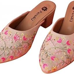 Women Stylish Ethnic Fancy Heel Sandal | Sandal for Women |Heel Sandal for Party & Marriage | Women Footwear-image-36