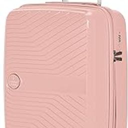 nasher miles Bruges Hard-Sided Polypropylene Cabin Luggage Peach 20 inch |55cm Trolley Bag-picture-1