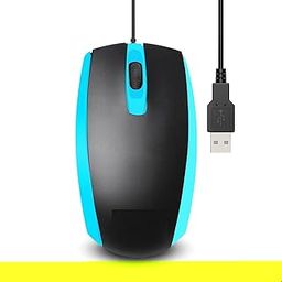 MS-0046 Optical Mouse | High| Resolution 1000 DPI | USB Interface | Plug and Play | Compact and Ergonomic Design, Blue-19