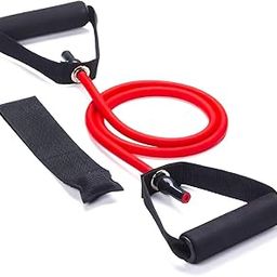 RHYTHM Toning Tube Resistance Band | High Resistance Tube Exerciser with Additional Door Anchor (30-35 lbs) - Random Colour-picture-23