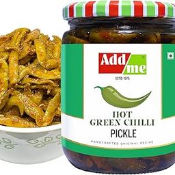 Add me HomeMade Spicy Hot Green Chilli Pickle 500 gm Hari Mirch Mirchi ka Achar masaledar Pickles-image-58