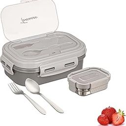 Trueware Picaso Jr. Insulated Inner Steel Thermoware BPA Free, Airtight, Food Grade, 2 Containers Lunch Box 750 ML | for School, Kids, Boy & Girl | Hot Lunch Box-image-99
