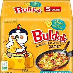 Samyang Ramen Korean Noodles Hot / Mild / Stir Fries / Soups (Buldak Cheese, .5Pack), 4.93 Ounce (Pack of 5)-image-9