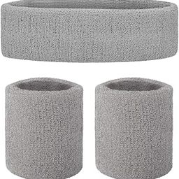 F FABOBJECTS® GOGO Sweatband Set Sports Athletic Exercise Headband Wristband Set-60