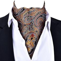 Men’s Retro Jacquard Polka Dot Polyester Fine Warp Scarf | Soft Fabric Neckline Scarf for Formal, Office, Business, Weddings & Parties | Stylish Design - Perfect for Suit, Coat & Blazer-picture-11