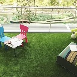 Kuber Industries PVC 45 MM Artificial Grass Carpet | Grass Mat | Artificial Grass | Size- 48"x 120", Green-image-22