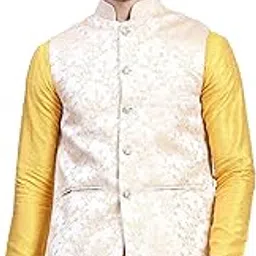 aany's culture Mens Stylish Polyster Floral Digital Printed Nehru Jacket | Two Pockets | Mandarin Collar | Lightweight | Comfortable Mens Nehru Jacket-picture-17