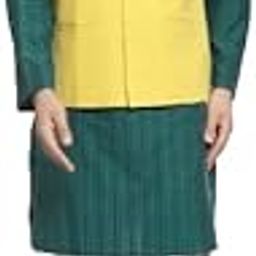 Cotton Nehru/Modi Jacket Mandarian Collar Sleeveless Waist Coat for Men - Yellow 19COTTONYELLOWWC-97