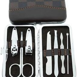 KIRA 7Pcs Manicure Set Women Nail Clipper Set Stainless Steel Toe Finger Nail Clippers Personal Care Tools with Portable Travel Case Pedicure Tools Women Grooming Kit Gift for Wife Girlfriend Parents-4