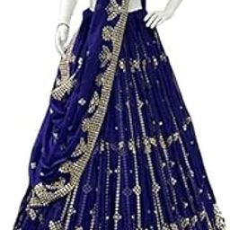 Women's Georgette weddings Lehenga Choli (SF-ver6no Red1 Free Size)-image-66