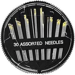 HOME BUY 30 Pieces in 1 Set Assorted Hand Sewing Steel Needles for Embroidery Mending Craft Cloth Stitching (Pack of 1)-picture-32