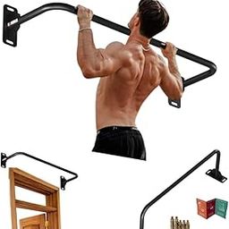 STHENOS OURNATION Multifunctional Wall Mounted Pull Up/Push Up/Chin Up Bar For Gym Home Exercise, Workout Strength Training Equipment, 32Mm Diameter (95 Cm, Black,120 kg Capacity)-image-107