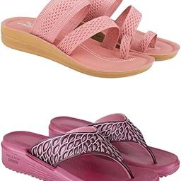 Extra Soft Classic Casual wear with Flexibility Technology Flat Combo for Women's/Girl's(6142+1868)()-image-93