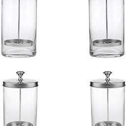 CALANDIS™ 4 Pieces Clear Sanitizer Disinfectant Glass Jar for Hair Styling Tools S | Salon & Spa Supplies | Salon & Spa Equipment-image-29
