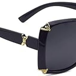 Black Square Polarized Sunglasses for Women/Girls (DE562)-picture-25