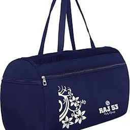 Travel Duffel Bag | Expandable Travel Bag for Women |Foldable Vanity Traveling/Shopping Bag | Lightweight & Waterproof Carry Luggage Bag | Blue-image-90