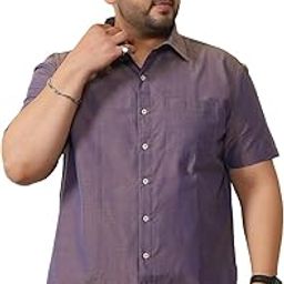 Plus Size Men's Regular Fit Solid Shirt-54