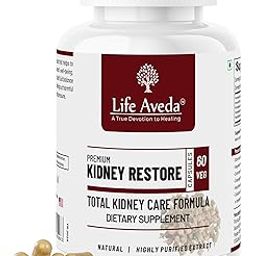 Life Aveda Kidney Restore, Dietary Supplement, 100% Natural, For Total Kidney Care Formula - 60 Veg Capsules (Pack of 1)-image-52