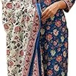 Women's Rayon Blend Floral Printed Straight Kurta Pant With Dupatta-picture-22