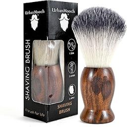 UrbanMooch Luxuriously Soft Shaving Brush For Men | Sheesham Wood Shaving Brush With Ultra Soft & Absorbent Bristles | Wood Handle | Imitation Badger Hair Shaving Brush| Hand-crafted in India-40