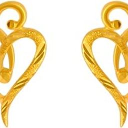 p.c. chandra jewellers 22KT Yellow Gold Stud Earrings for Women-picture-6