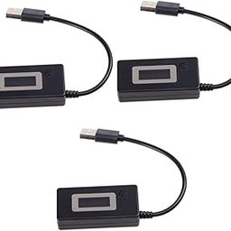 JECOMPRIS 3pcs LCD USB Voltage and Tester for Mobile Power Banks Accurate Voltage Measurement Compact Design Backlight Display for Easy Reading-19