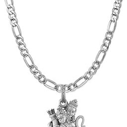 Sterling Silver (92.5% purity) God Shree Ram and Hanuman Chain Pendant for Men & Women Pure Silver Bhagwan Shri Ram and Hanuman Chain Locket for Good Health & Wealth-10