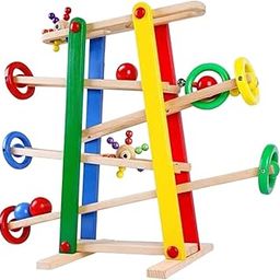 THE STYLE SUTRA Wooden Track Marble Toy Puzzle Assembly Toy for Holiday Christmas Gift Home Decor-28