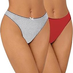 Women Stretchable Cotton Low Rise G-String Sexy Thong Panty No Panty Lines Under Fitted Outfits Bikini Style Underwear-image-69