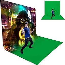 HIFFIN 8 x 20 ft. Chroma Key, Non-Woven Fabric Solid Color Green Screen Photo Backdrop Studio Photography, Non-Gloss Reflective Fabrication, A - Grade Premium Green Backdrop Screen-picture-15