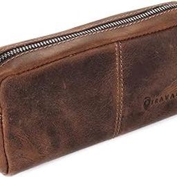 TRAVALATE Leather Solid 5 Cms Cosmetic Pouch (M_Tr1654_Brown)-image-27