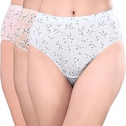 Women's High Waist Full Coverage Printed Stretch Cotton Hipster Panty (Pack of 3)-image-16
