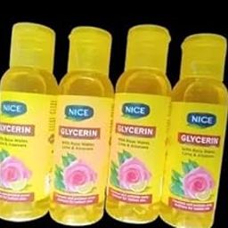 Pack of -4, 100ml Nice Glycerin lime glycerin with rose,lime & aloe vera | Moisturizing, Dryness, Soft & Glowing Skin-4