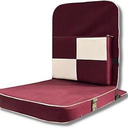 Friends Of Meditation ® Relaxing Buddha Meditation Chair with Rectangular Back Support (Maroon)-image-40