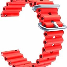 20mm Ocean Silicone Watch Bands Compatible for Helix by Timex Smart 2.0 Watch Strap-5