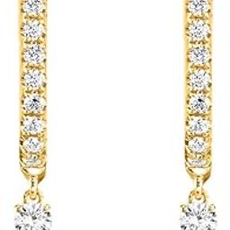 Dangling Solitaire Hoop Earring Bali Fashion Jewellery For Women and Girls-image-68