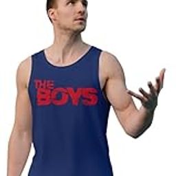 Men's Black Sports Vest with The Boys Print | Sleeveless Gym Tank Top for Workout, Basketball, Training & Summer Wear-image-80