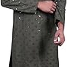 Men Grey Printed Kurta Pajaama-picture-16
