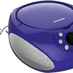 Sylvania Portable CD Boombox with AM/FM Radio (Purple)-picture-11