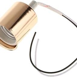 MYADDICTION Round Lampshade Ceiling Light Holder Chandelier Pendant Socket Gold E27-image-90