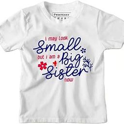 I May Look Small But I'm a Big Brother Now Cotton Kids T-Shirt for Baby Boys & Girls | D-1_2-54