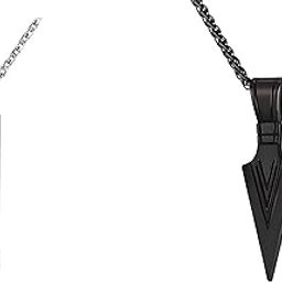 Arrowhead Pendent And Bar Pendent Silver Men's Fashion Jewellery Combo Pack 2 Stainless Steel Stylish Locket Pendants Necklace Chain For Boys Men Women Girls-picture-16