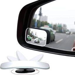 Detachi 3R Car Wide Angle Blind Spot Rear Mirror Rectangle Convex 360 Degree (2 Pcs) for Car-20