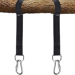Jairi Nylon Swing Hanging Straps Kit , Holds 2000 lbs, 5ft Extra Long with Safer Lock Snap Carabiner Hooks Perfect for Tree Swing & Hammocks -Black-image-28