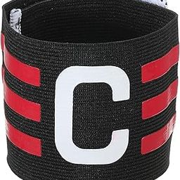 PATIKIL Captain Armband, Adjustable Elastic Soccer Captain's Arm Band for Outdoor Football Training Team, Black Rose Red-image-5
