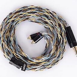 [JSHiFi-Quartet] MMCX 3.5mm Rear Cable Rare Earth Copper + Silver Copper Alloy + Furukawa Copper Wire Material MMCX Earphone Upgrade Cable 0.1 inch (3.5 mm) Stereo Earphone Replacement Cable-image-54